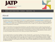 Tablet Screenshot of jatp.org